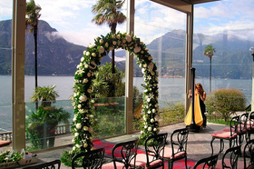 Wedding ceremony at Villa Serbelloni